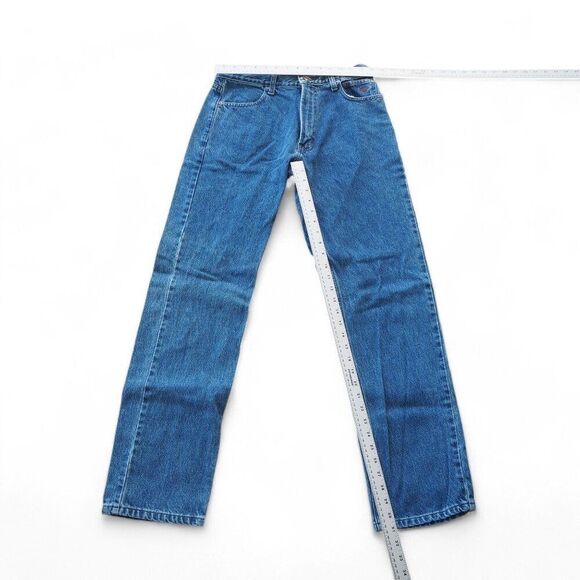 Harley-Davidson Relaxed Straight Leg Distress Medium Wash Jeans Men 31x32 - Picture 4 of 13